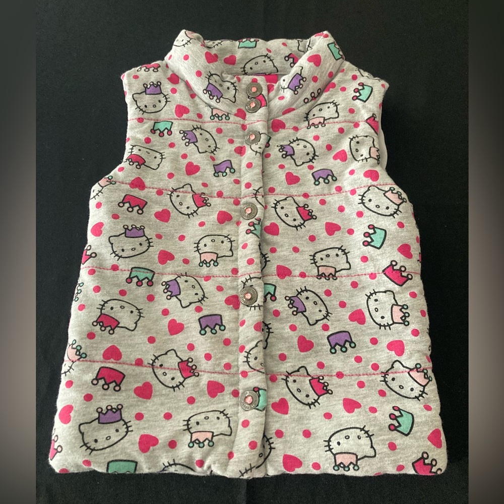 Hello Kitty 3T Snap Button Vest Gray by Sanrio. Macy’s exclusive.